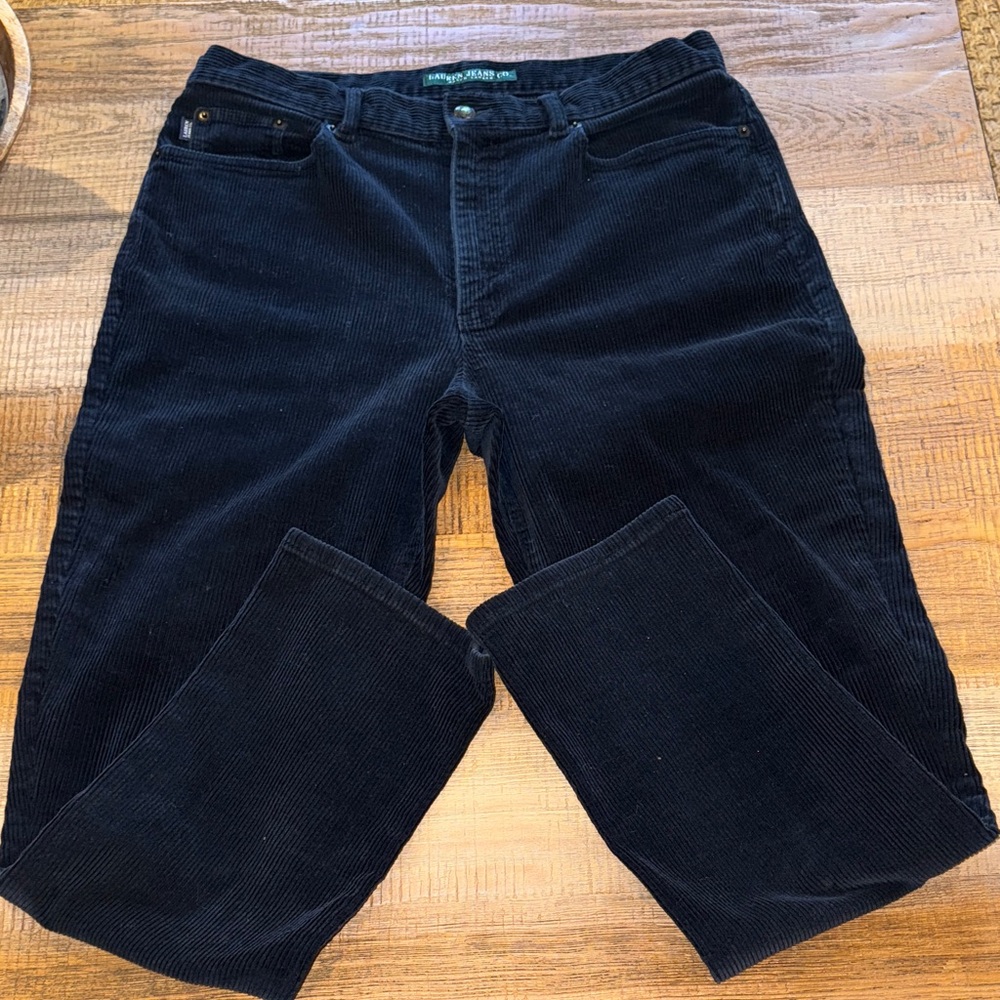 Vintage 90s Lauren Ralph Lauren Womens 4 Wide Whale Corduroy Pants Grunge